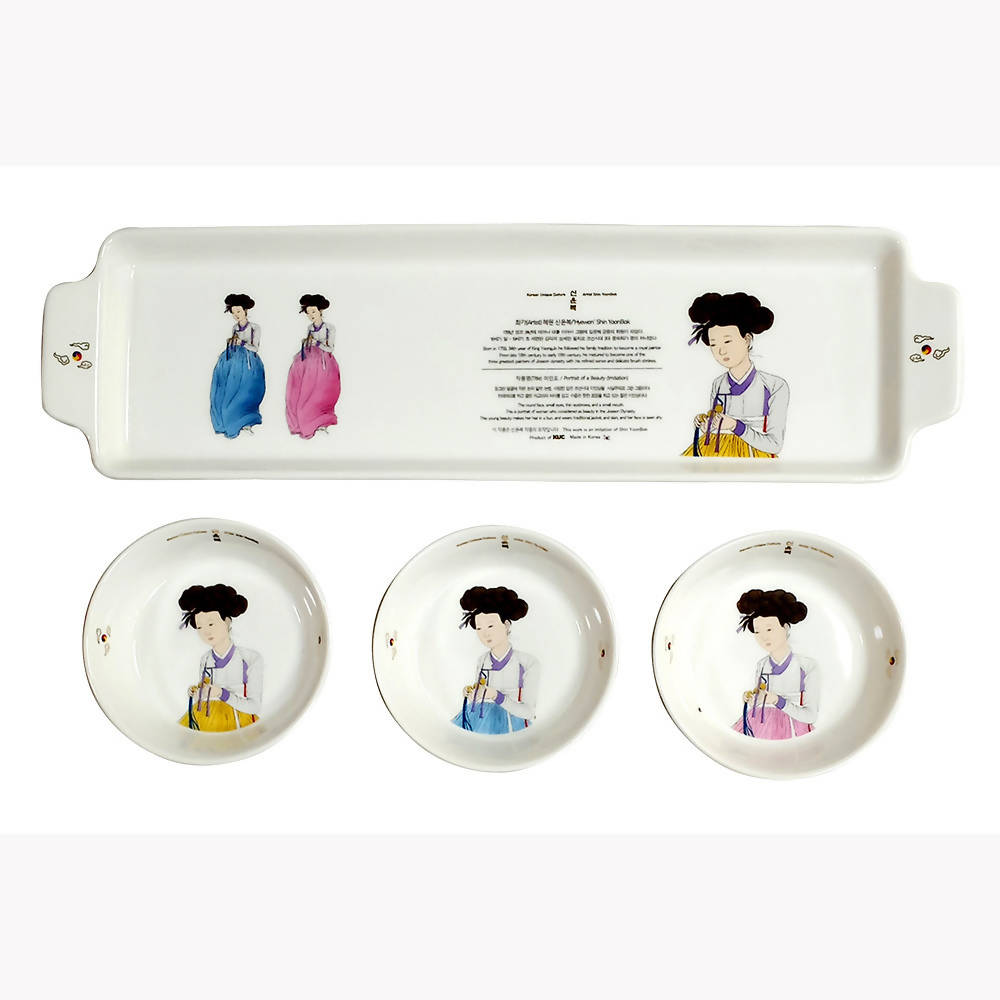 [Shin Yunbok] Beauty Indian porcelain dressing cup home tableware set, kitchen tableware set