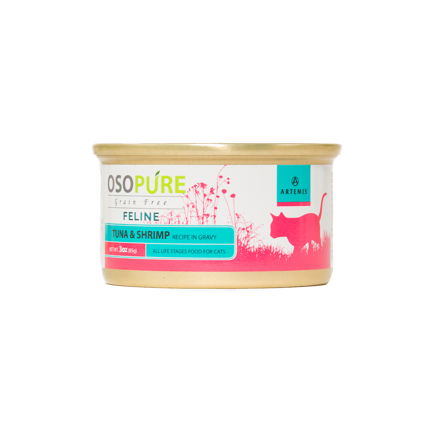 OSOPURE Feline Grain Free Tuna & Shrimp Canned Cat Food (24 pack)