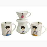 Shin Yunbok-coffee-pot-set
