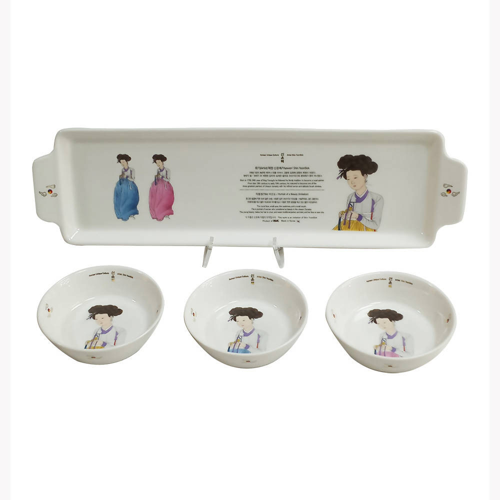 [Shin Yunbok] Beauty Indian porcelain dressing cup home tableware set, kitchen tableware set